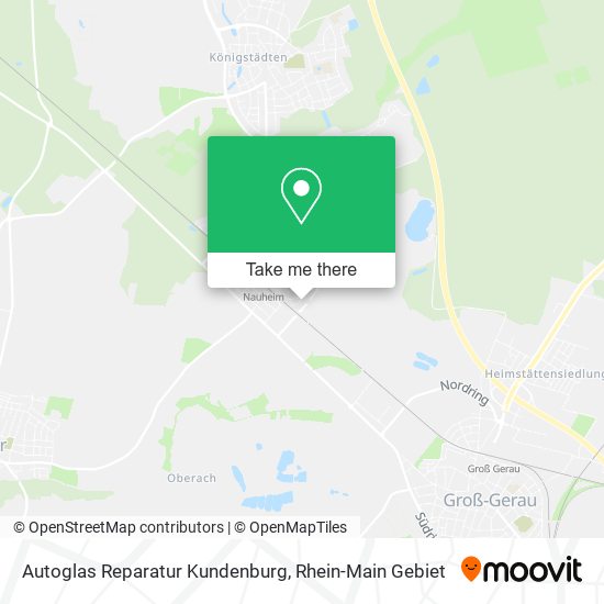 Autoglas Reparatur Kundenburg map