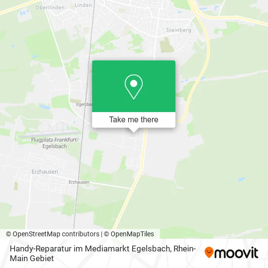 Карта Handy-Reparatur im Mediamarkt Egelsbach