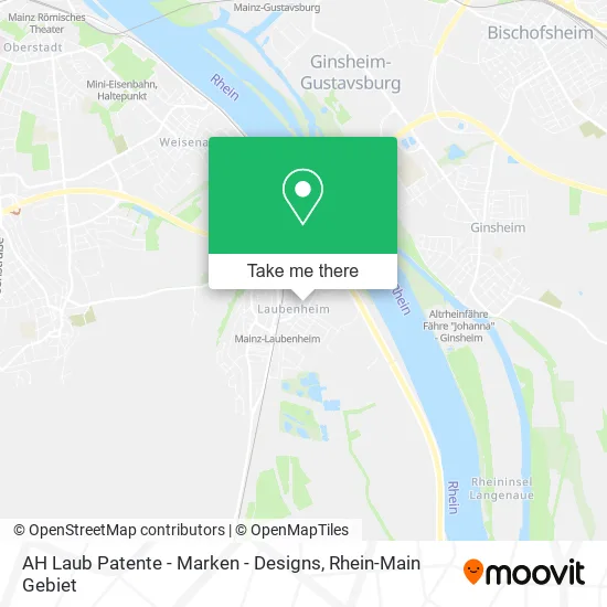 Карта AH Laub Patente - Marken - Designs