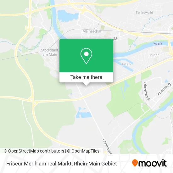 Карта Friseur Merih am real Markt