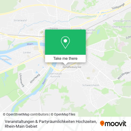 Veranstaltungen & Partyräumlichkeiten Hochzeiten map