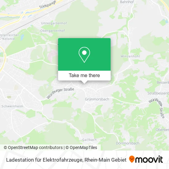 Карта Ladestation für Elektrofahrzeuge