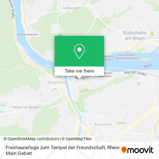 Карта Freimaurerloge zum Tempel der Freundschaft