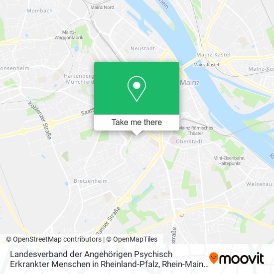 Landesverband der Angehörigen Psychisch Erkrankter Menschen in Rheinland-Pfalz map
