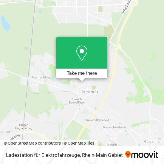 Карта Ladestation für Elektrofahrzeuge