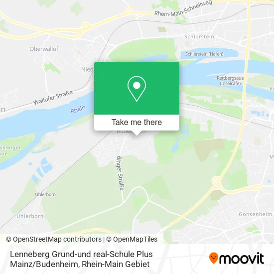 Карта Lenneberg Grund-und real-Schule Plus Mainz / Budenheim