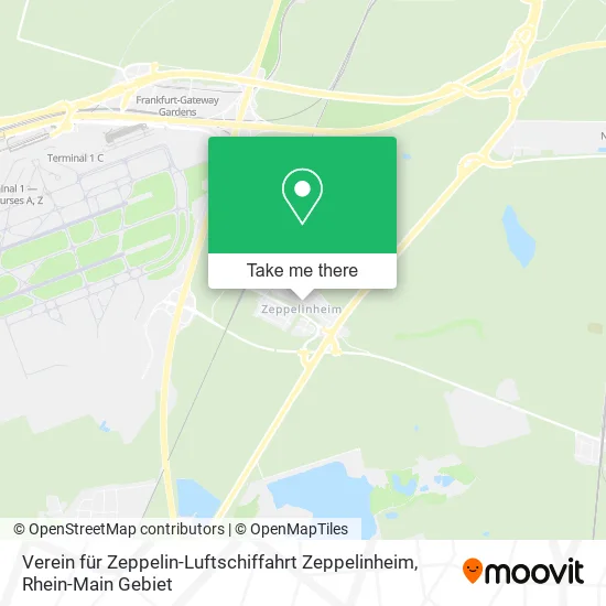 Карта Verein für Zeppelin-Luftschiffahrt Zeppelinheim