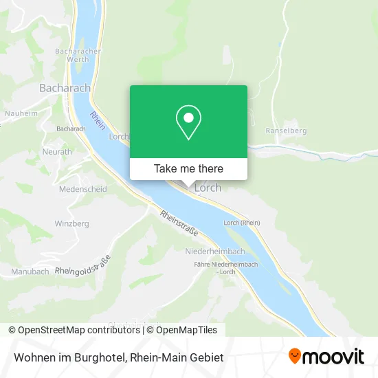Карта Wohnen im Burghotel