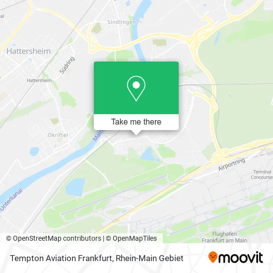 Карта Tempton Aviation Frankfurt
