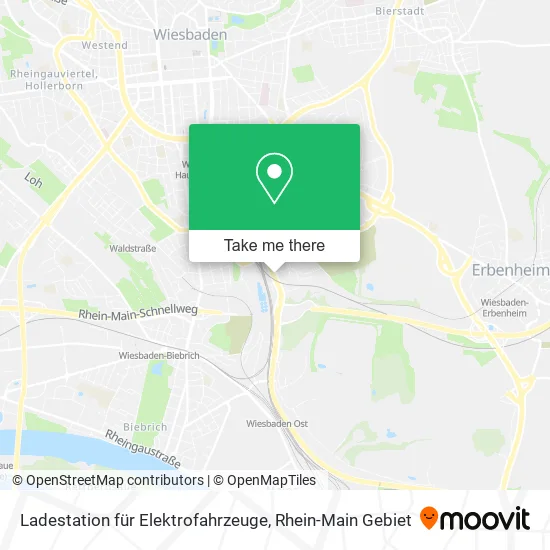 Карта Ladestation für Elektrofahrzeuge