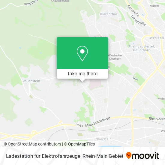 Карта Ladestation für Elektrofahrzeuge