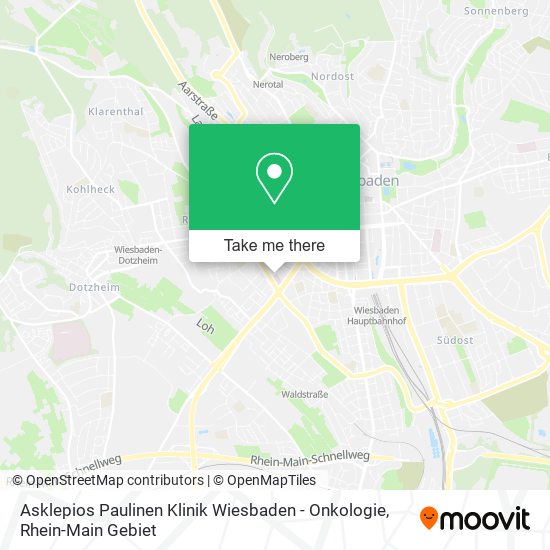Asklepios Paulinen Klinik Wiesbaden - Onkologie map