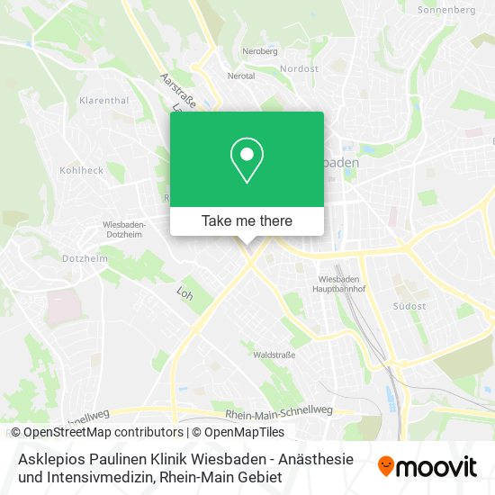Asklepios Paulinen Klinik Wiesbaden - Anästhesie und Intensivmedizin map