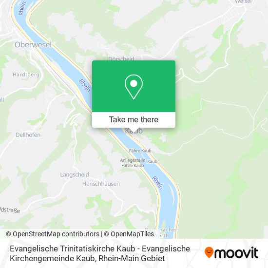 Evangelische Trinitatiskirche Kaub - Evangelische Kirchengemeinde Kaub map