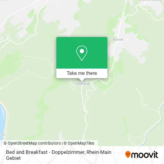 Карта Bed and Breakfast - Doppelzimmer