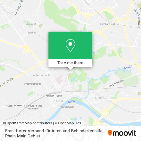 Карта Frankfurter Verband für Alten-und Behindertenhilfe