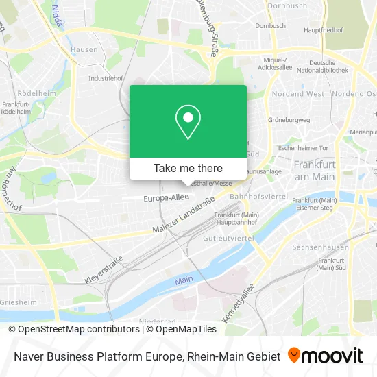 Карта Naver Business Platform Europe
