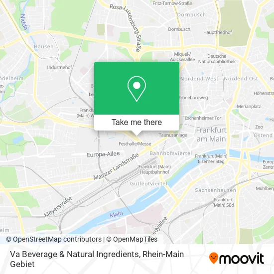 Карта Va Beverage & Natural Ingredients