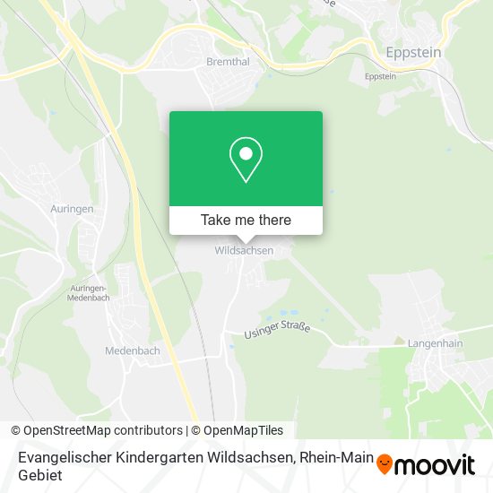 Evangelischer Kindergarten Wildsachsen map