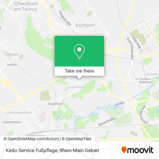 Карта Kedo Service Fußpflege