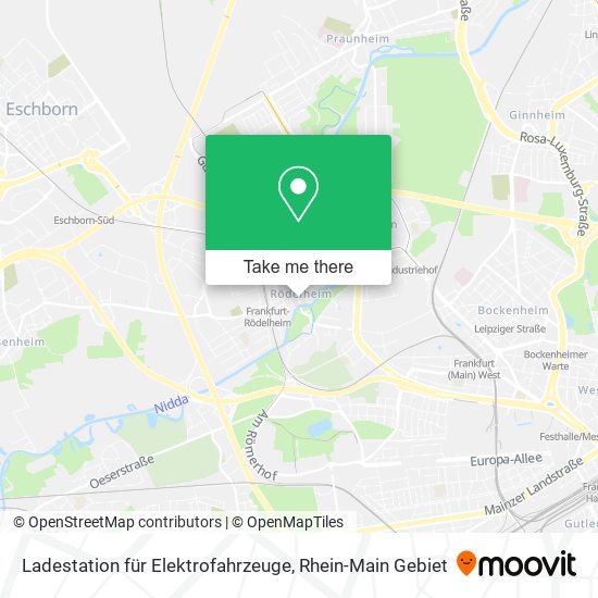 Ladestation für Elektrofahrzeuge map