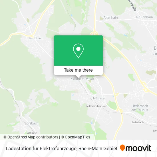 Карта Ladestation für Elektrofahrzeuge