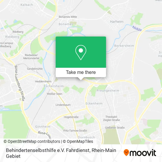 Карта Behindertenselbsthilfe e.V. Fahrdienst