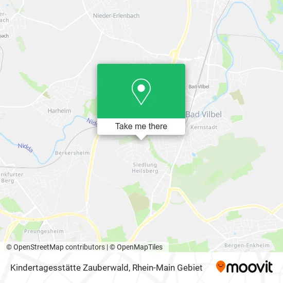 Карта Kindertagesstätte Zauberwald