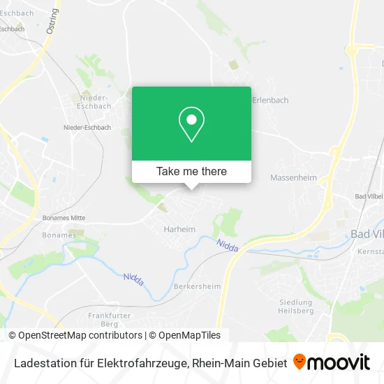 Карта Ladestation für Elektrofahrzeuge