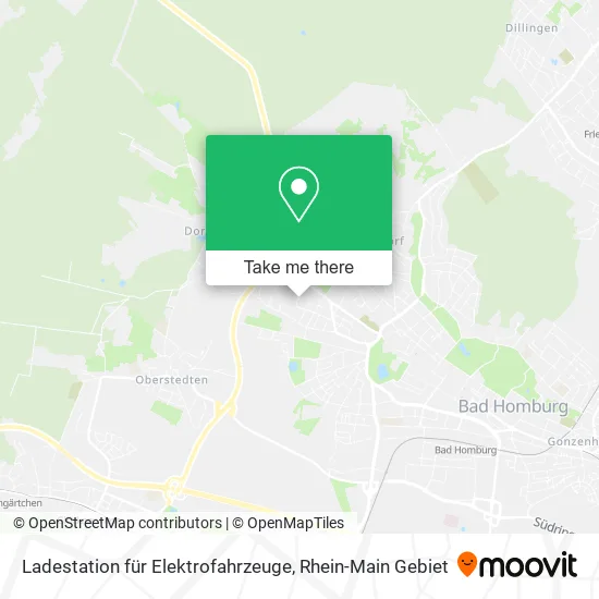 Карта Ladestation für Elektrofahrzeuge