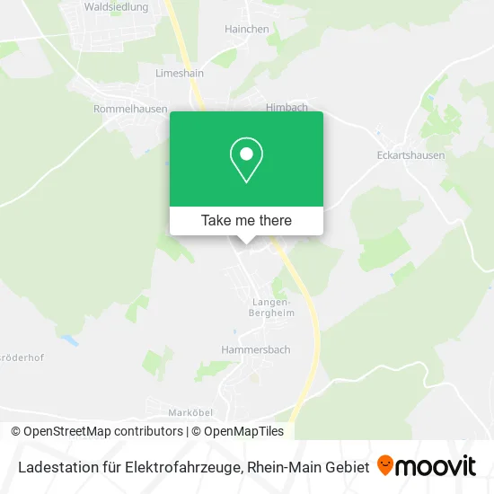 Карта Ladestation für Elektrofahrzeuge