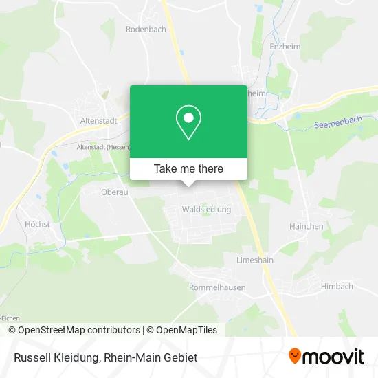 Карта Russell Kleidung