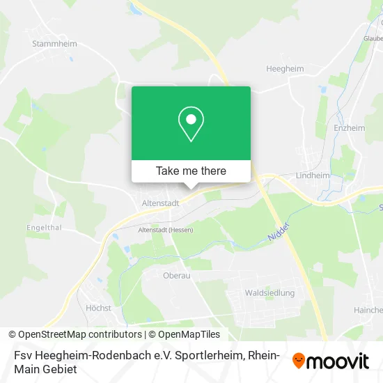 Карта Fsv Heegheim-Rodenbach e.V. Sportlerheim