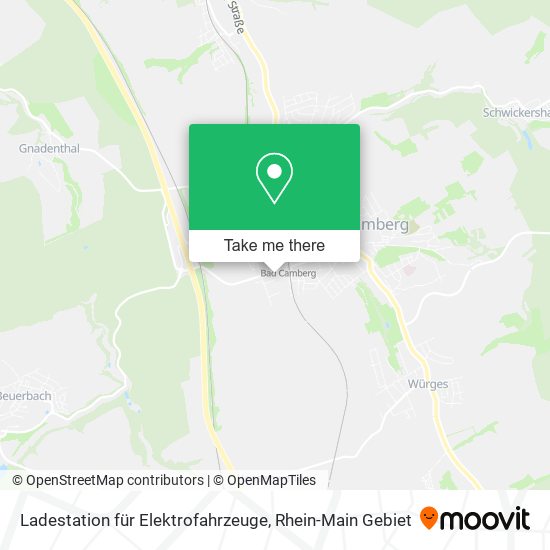 Ladestation für Elektrofahrzeuge map