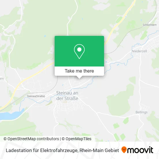 Карта Ladestation für Elektrofahrzeuge