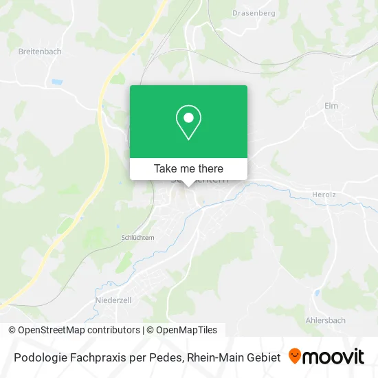 Карта Podologie Fachpraxis per Pedes