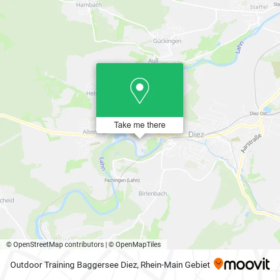 Карта Outdoor Training Baggersee Diez