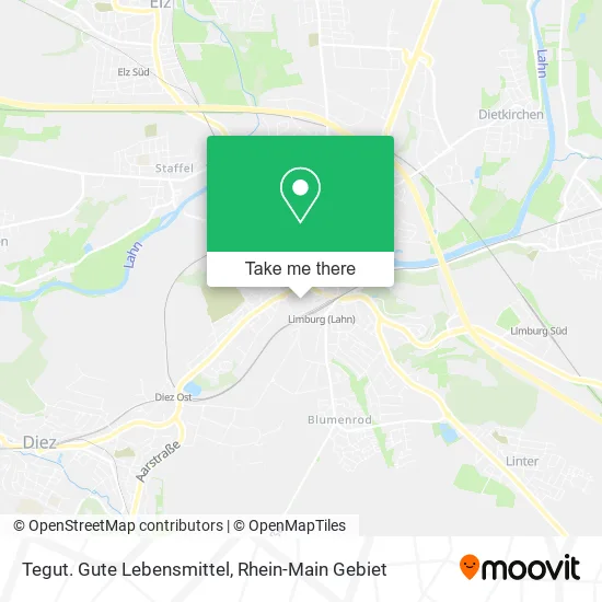 Карта Tegut. Gute Lebensmittel
