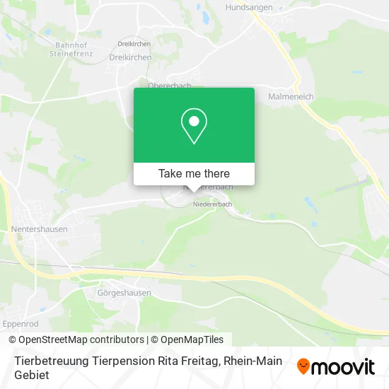Карта Tierbetreuung Tierpension Rita Freitag