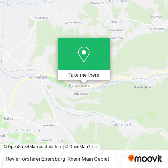 Revierförsterei Ebersburg map