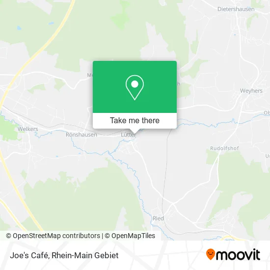 Карта Joe's Café