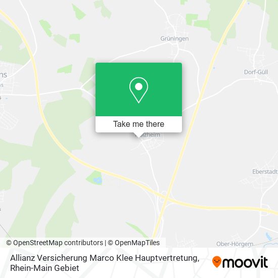 Allianz Versicherung Marco Klee Hauptvertretung map