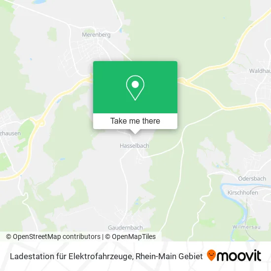 Карта Ladestation für Elektrofahrzeuge