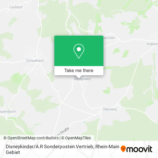 Карта Disneykinder / A.R Sonderposten Vertrieb