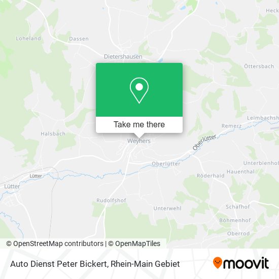 Auto Dienst Peter Bickert map