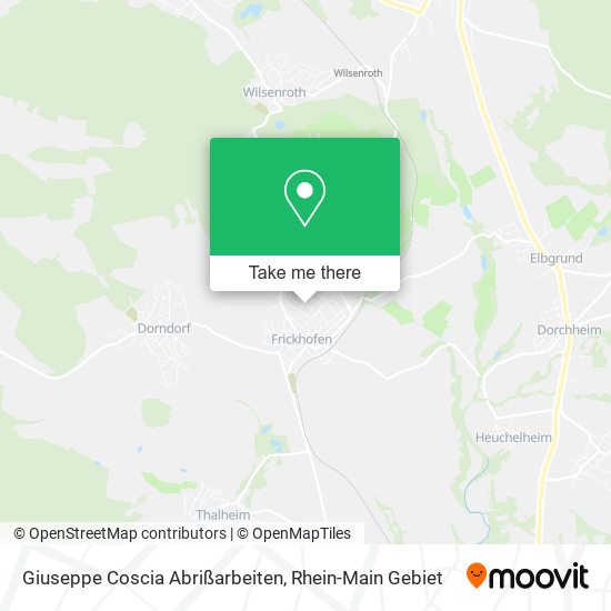Giuseppe Coscia Abrißarbeiten map