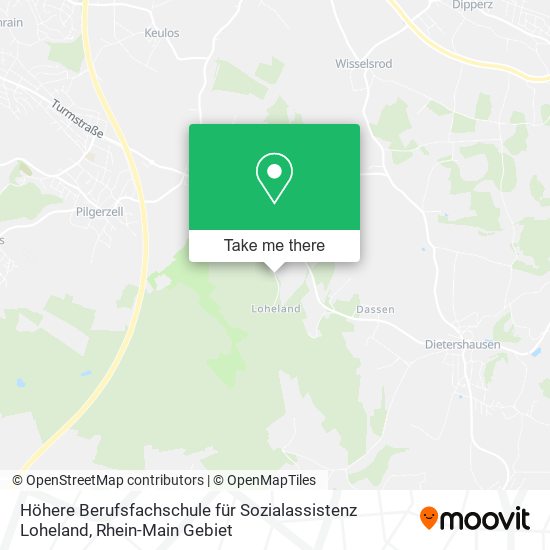 Höhere Berufsfachschule für Sozialassistenz Loheland map