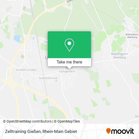 Zelltraining Gießen map