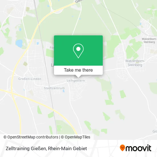 Карта Zelltraining Gießen