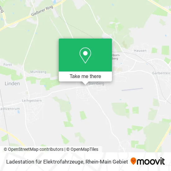 Карта Ladestation für Elektrofahrzeuge